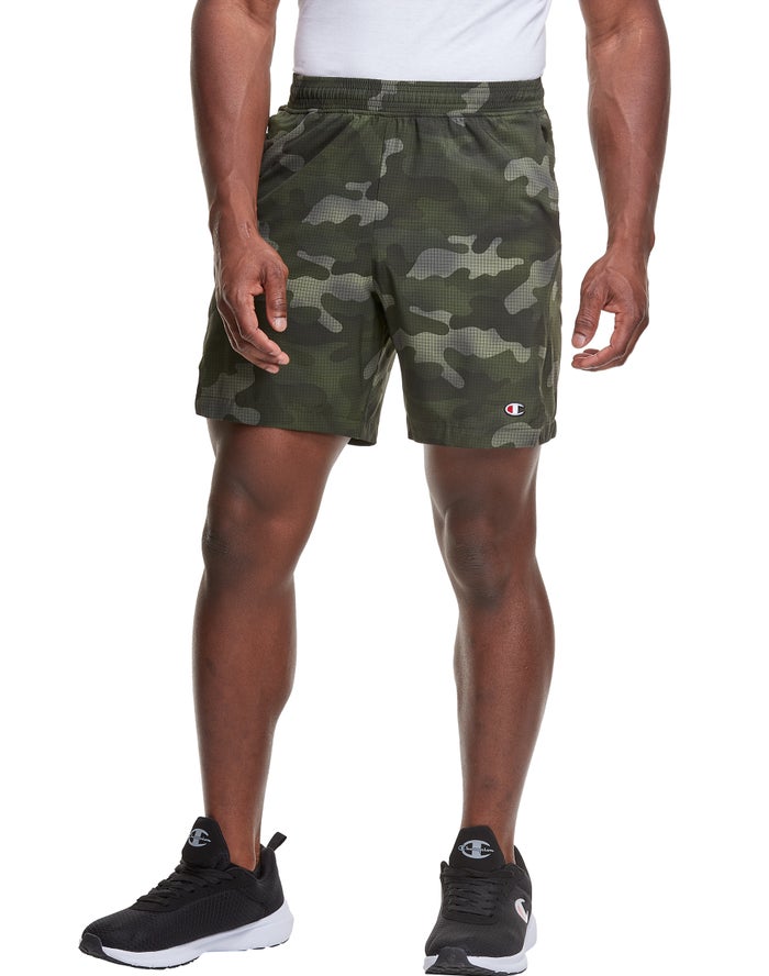 Champion Korte Broek Heren - Camo - Sport Print No Liner ( 871624-TBK )